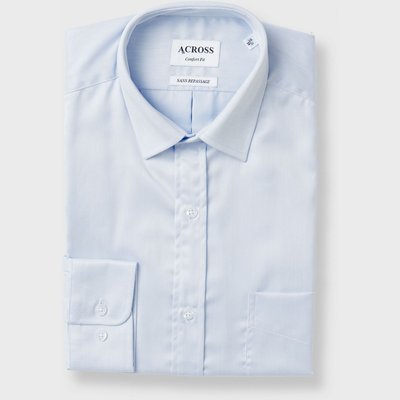 Chemise Confort fit sans repassage en twill de coton ACROSS