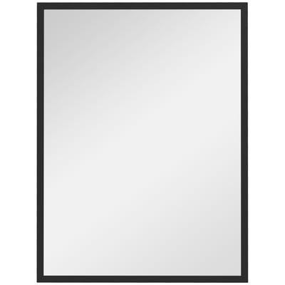 Miroir mural Verre Bois naturel HOMCOM