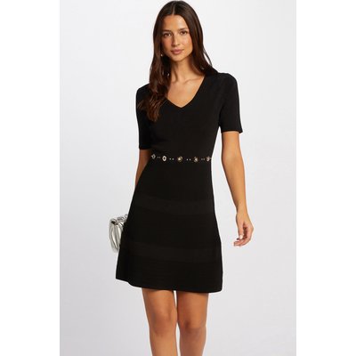 Robe tricot courte trapèze MORGAN
