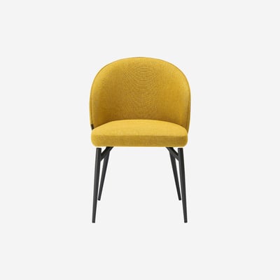 Lot de 2 chaises en tissu et métal SPINNE HABITAT