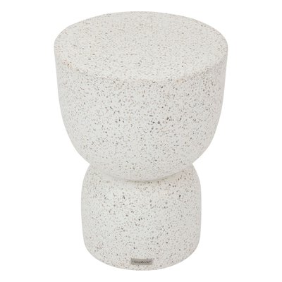 Table de jardin d'appoint ronde en ciment effet terrazzo TIMANDRA HESPERIDE