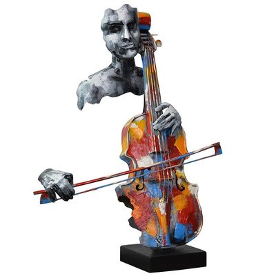 Objet déco à poser violoncelliste PIER IMPORT