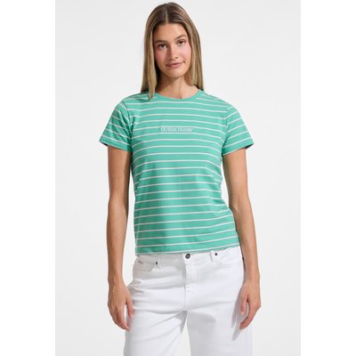 T-Shirt Classique Rayé Logo Brodé GUESS JEANS