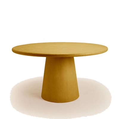 Table À Manger en Enduit minéral à l'effet béton ELIZ MADURA
