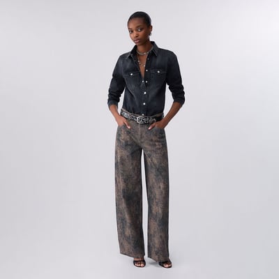 Chemise en denim coupe slim LIU JO