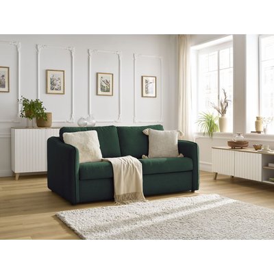 Canapé lit 3 places en tissu lisse, LENNY BOBOCHIC