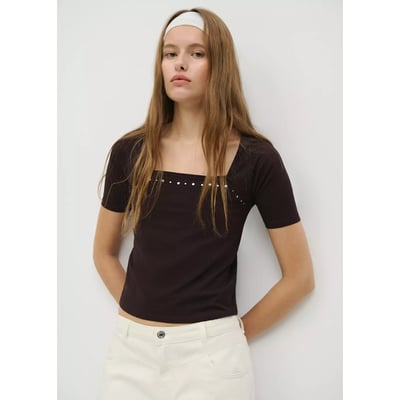 T-shirt détail clous MANGO TEEN