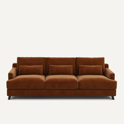 Sofá de veludo chenille, Alwine AM.PM
