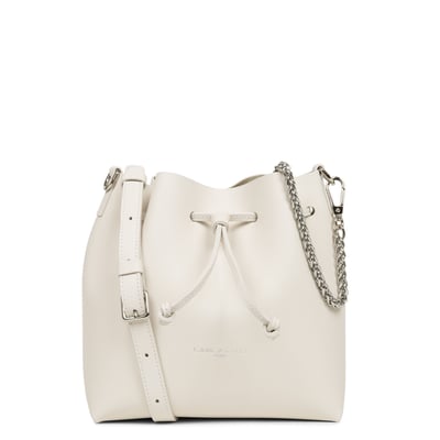 Sac seau en cuir lisse PUR & ELEMENT CITY LANCASTER