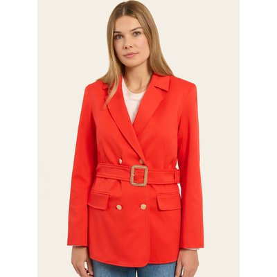 Blazer croisé ceinturé à rabats FRANKIE NAF NAF