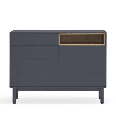 Commode 7 tiroirs 1 niche en bois L120xH90cm - CORVO TEULAT