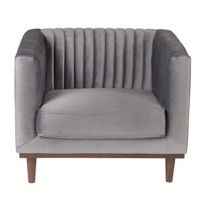 Fauteuil velours  vintage Dante ZAGO