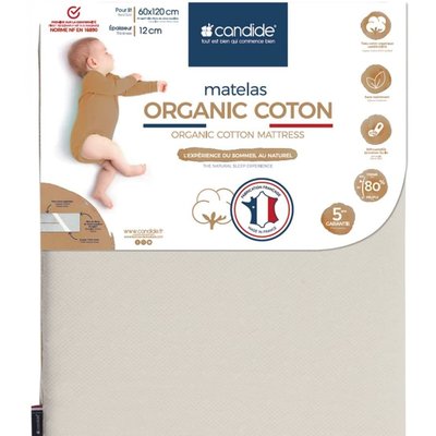 Matelas bébé Organic Coton CANDIDE