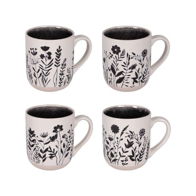 Coffret de 4 mugs Ikebana 45 cl - IKEBANA TABLE PASSION