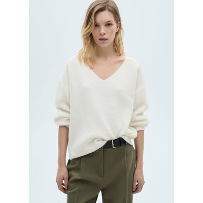 Pull-over maille col en V MANGO