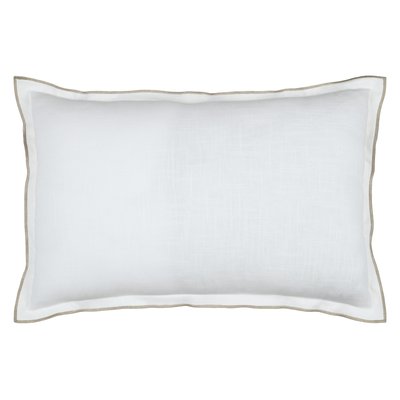 Coussin volant plat feston noir coton LOVELY CASA