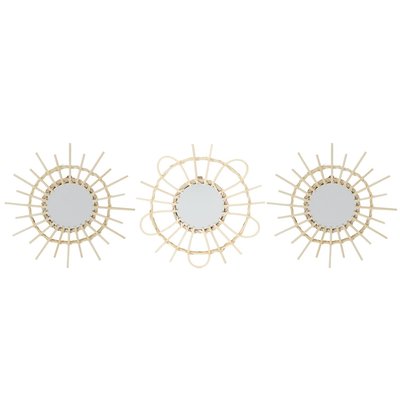 Lot de 3 miroirs en rotin THE HOME DECO FACTORY