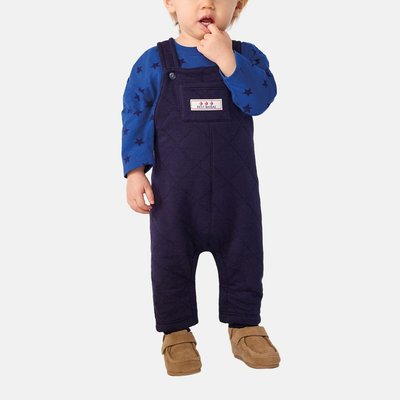 Long Dungarees in Quilted Tube Knit Fabric PETIT BATEAU