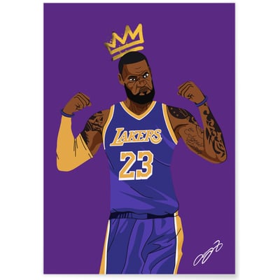 Affiche LeBron James - King James L'AFFICHERIE