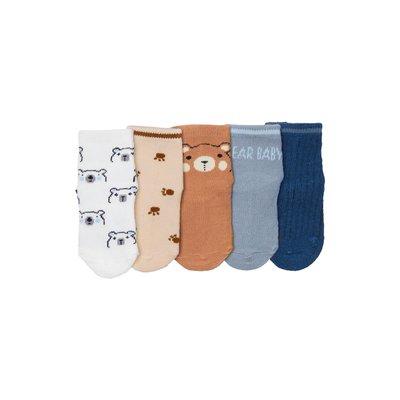 Lot de 5 paires de chaussettes "baby bear" VERTBAUDET