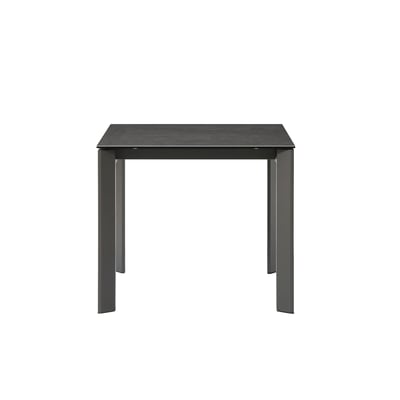 Table repas céramique gris 90 cm avec allonge 60 cm ZAGO
