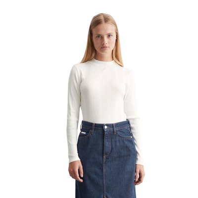T-shirt long avec col montant slim en jersey côtelé MARC O’POLO DENIM