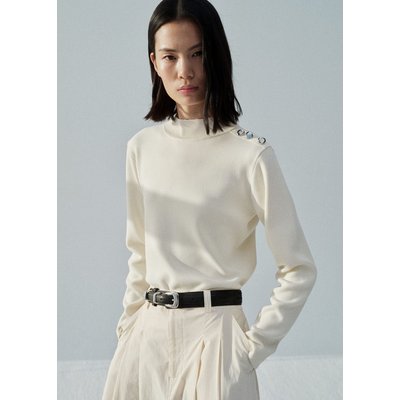 Pull-over maille détail boutons MANGO