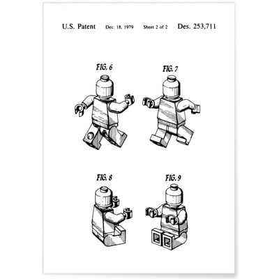 Affiche Brevet Lego L'AFFICHERIE
