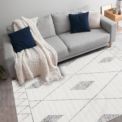 Tapis berbère tissé motifs ethno-chic NAXTAZ 6 UN AMOUR DE TAPIS