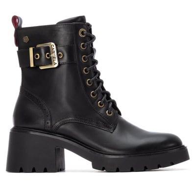 Bottines En Cuir Noir Taille 37 - Occasion, Confortables, Style Bottillon