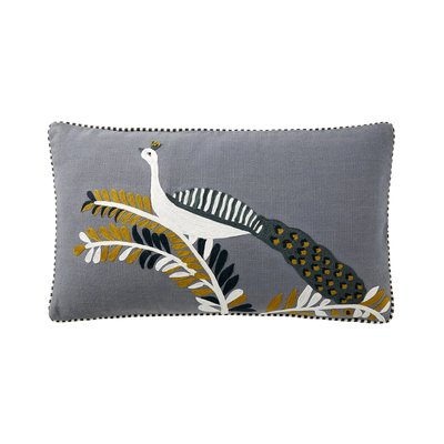 Housse de coussin en coton marron, ISPAHAN OLIVIER DESFORGES