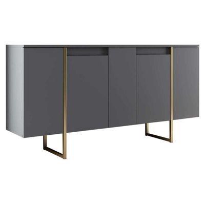 Buffet en aggloméré pieds en métal Luxe HANAH HOME