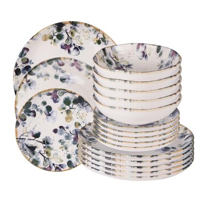 Service d'assiettes   18 pièces-GARDEN TABLE PASSION