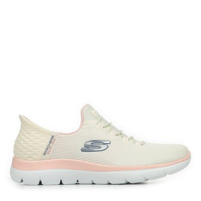 Baskets FEMME Skechers blanches et à slip-on SKECHERS