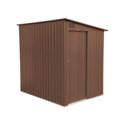 Abri de jardin adossable acier galvanisé 2,91m² avec porte coulissante et kit d'ancrage BRAY SWEEEK