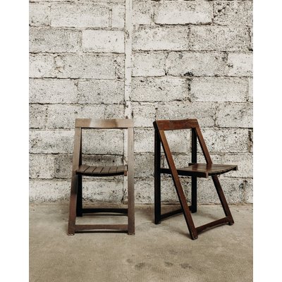 Paire de chaises pliantes Alma N°262 - Bon état DEBONGOUT