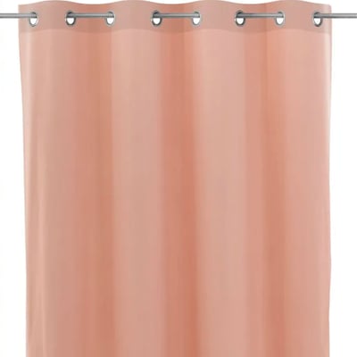 Rideau à oeillets en velours rose nude à l'unité 140x260cm WADIGA