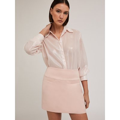 Camicia in tulle full paillettes trasparenti MOTIVI