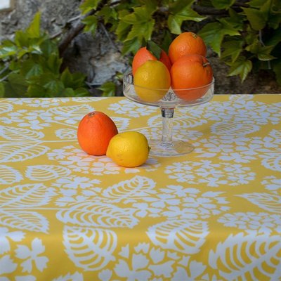 Nappe enduite carrée ou rectangle HORTENSIA FLEUR DE SOLEIL