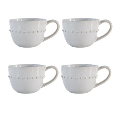 Set of 4 Harville Beaded Mugs SO'HOME