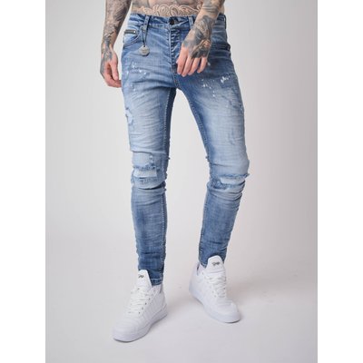 Jean Skinny effet usé et gratté PROJECT X