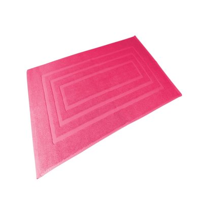 Tapis de bain eponge Uni fushia DOUCEUR D'INTÉRIEUR