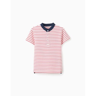 Polo en Piqué de Coton à Rayures ZIPPY