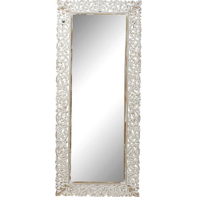 Miroir en bois patiné, détails mangue RECOLLECTION