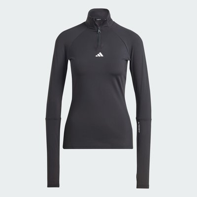 Haut d'entraînement à manches longues et zip 1/4 Techfit COLD.RDY adidas Performance