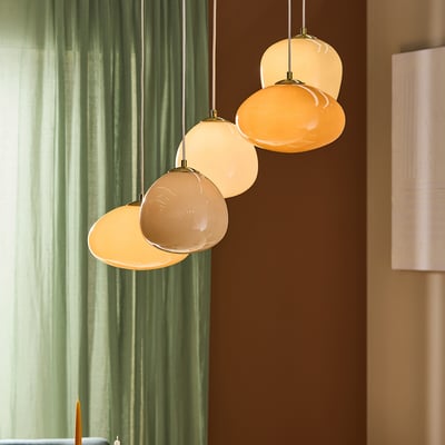 MADE.COM Adrianne 5-Light Glass Dome Pendant Light MADE