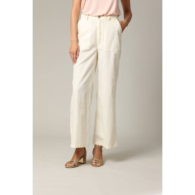 Pantalon droit taille haute avec poches plaquées SOHANA DEELUXE