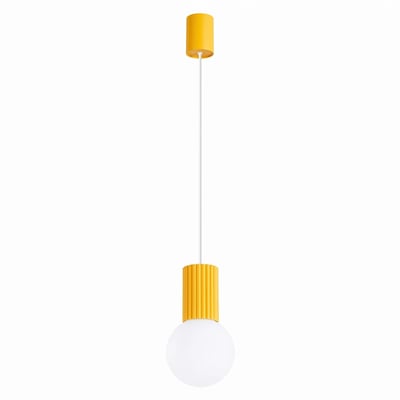 Suspension Aluminium Jaune G9 1 Halo EDEN