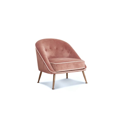 Fauteuil en velours BARNOLOMEO PRODUIT INTERIEUR BRUT