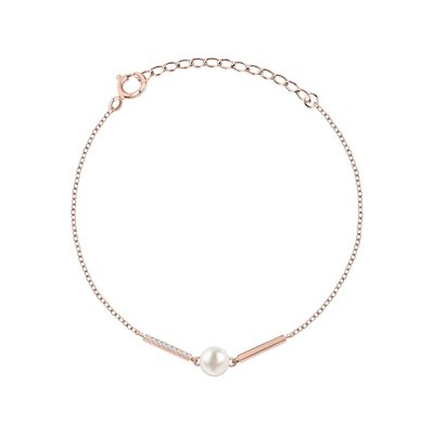 Bracelet en argent 925 et perle de culture PERLE DE NUIT